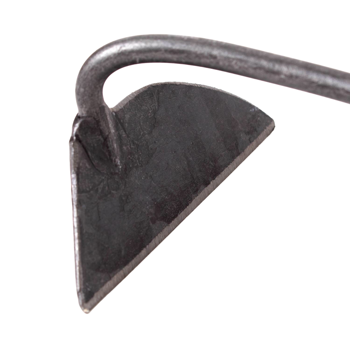 Hand-forged steel blade with a sharp angled edge designed for slicing weeds beneath the soil surface, featuring handcrafted strength, ideal for Farm, Garden & Tool, Garden Accessories, Best Sellers, and Promo Eligible collections.