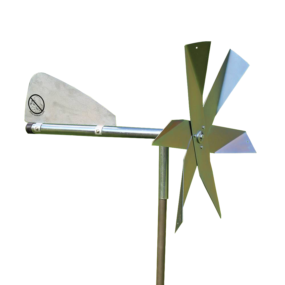 Handcrafted mole chaser with metal blades and a sturdy post, designed for effective and humane pest control in Farm, Garden & Tool, Lawncare, Pest Control, and Best Sellers collections.