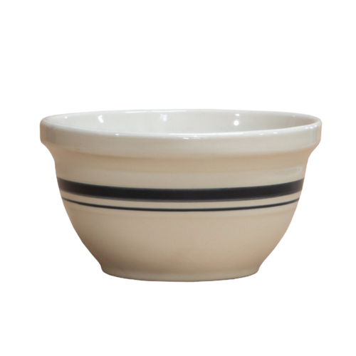 Dominion Stoneware Mixing Bowl – Black Striped