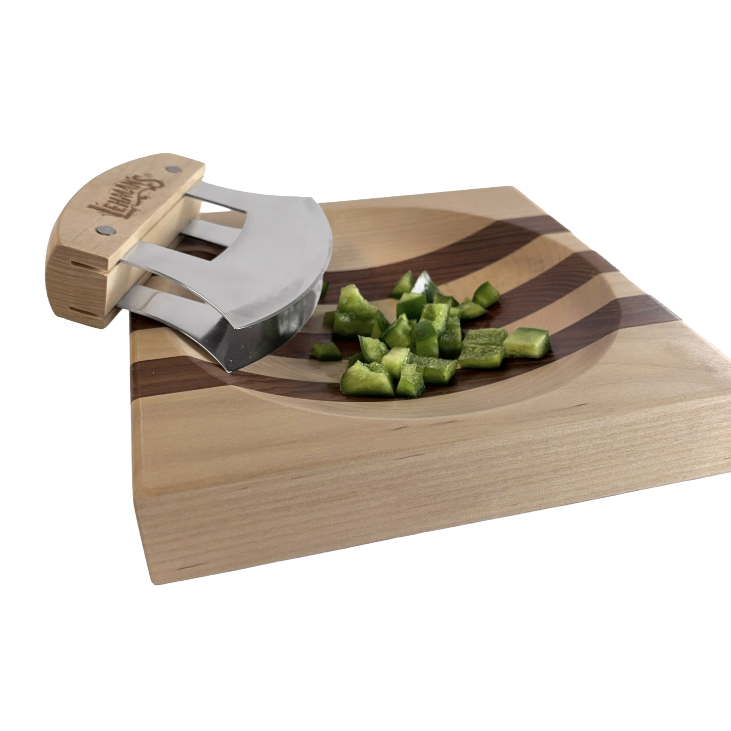 Lehman's Kitchen Double-Bladed Ulu Knife & Bowl Set