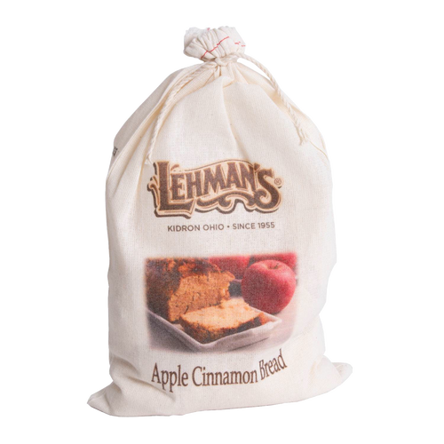 Natural fabric drawstring bag containing handcrafted apple cinnamon bread mix with classic branding, perfect for Kitchen & Food, Pantry, Dry Goods and Mixes, Best Sellers, Promo Eligible collections.