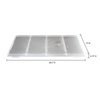 Clear snap-on freezer tray lid with three compartments and subtle leaf pattern, designed for efficient food covering and stacking in Kitchen & Food, Food Preservation, Drying, Best Sellers, and Promo Eligible collections.