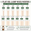 Flat Wicks for Oil Lamps