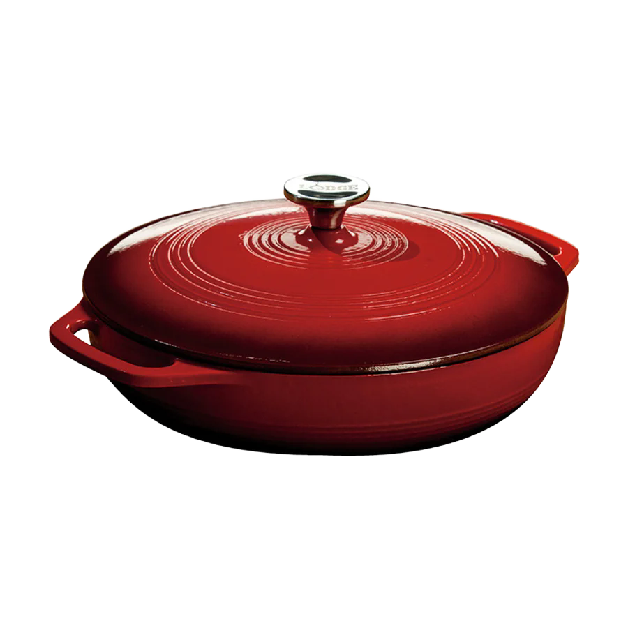 Lodge Essential Enamel Braiser - 3.6 Qt