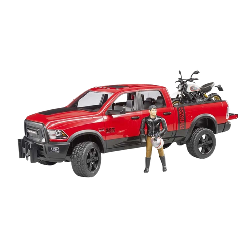 Bruder Toys RAM 2500 Power Wagon with Ducati Desert Sled