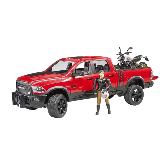 Bruder Toys RAM 2500 Power Wagon with Ducati Desert Sled