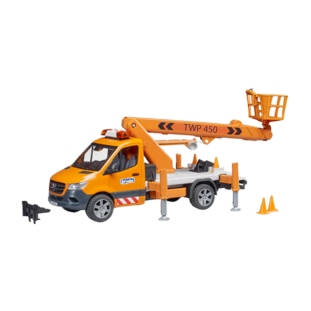 Bruder Toys MB Sprinter Work Platform with Light & Sound