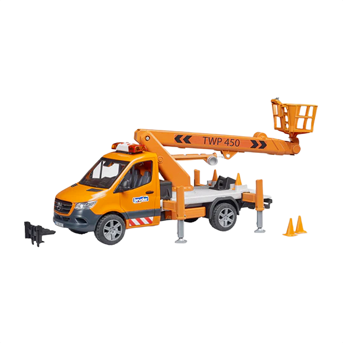 Bruder Toys MB Sprinter Work Platform with Light & Sound