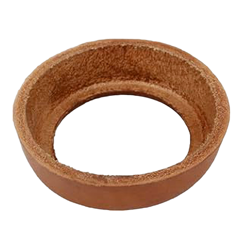 Durable, pliable replacement leather seal for water pump repair, crafted for easy installation and reliable performance in appliances, pump parts and tools collections.