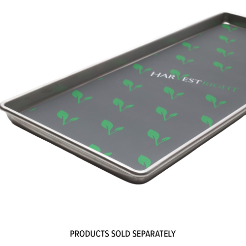 Dark gray reusable silicone mat with green leaf pattern designed to fit freeze drying trays for easy cleanup, part of Kitchen & Food, Food Preservation, Drying, Best Sellers, and Promo Eligible collections.