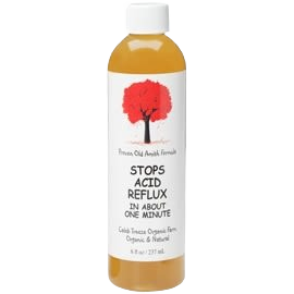 Bottle of handcrafted Old Amish Digestion Tonic featuring organic ingredients for natural acid reflux relief, part of Health & Wellness, USA Made, and Best Sellers collections.