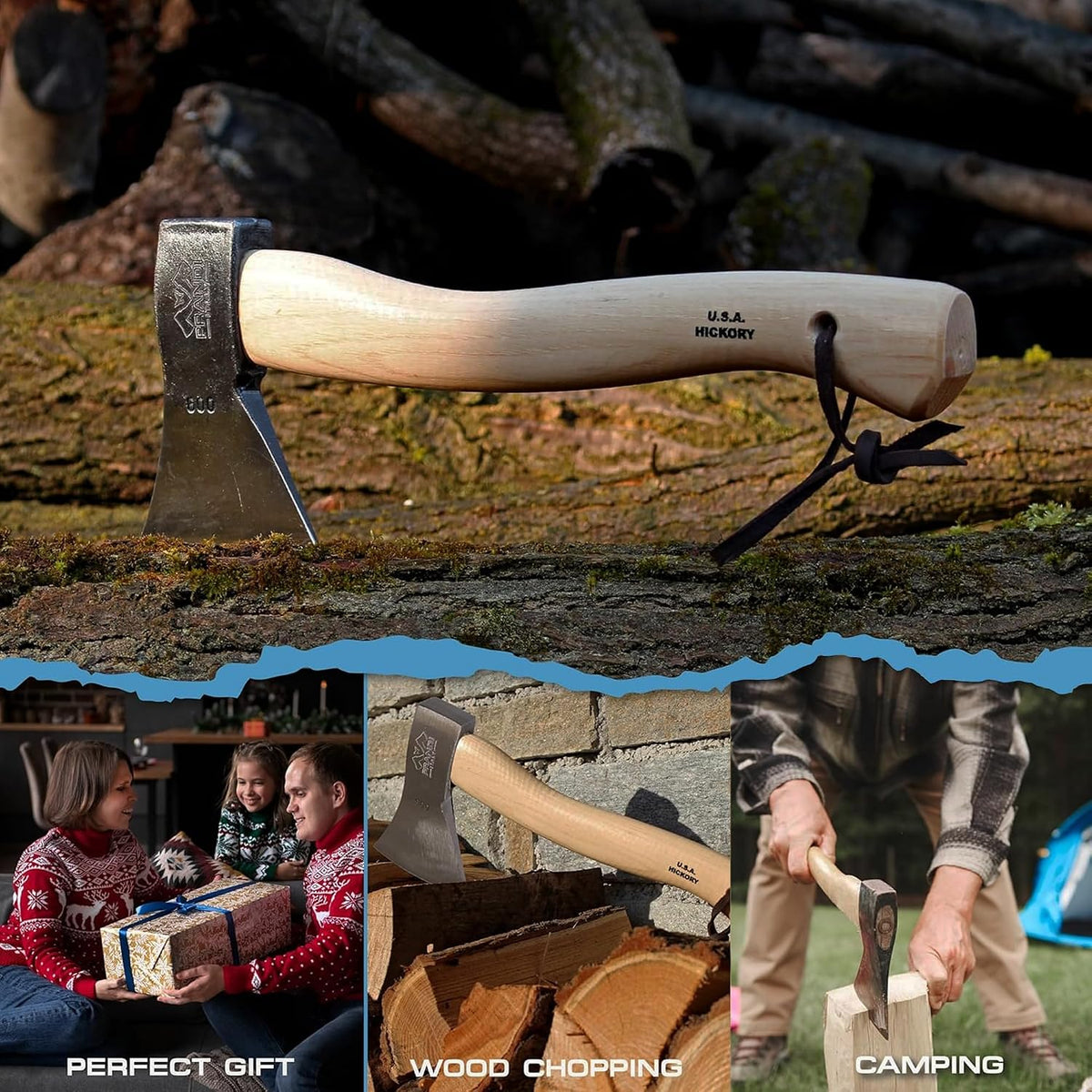 Prandi German-Style 14-Inch Camping Hatchet