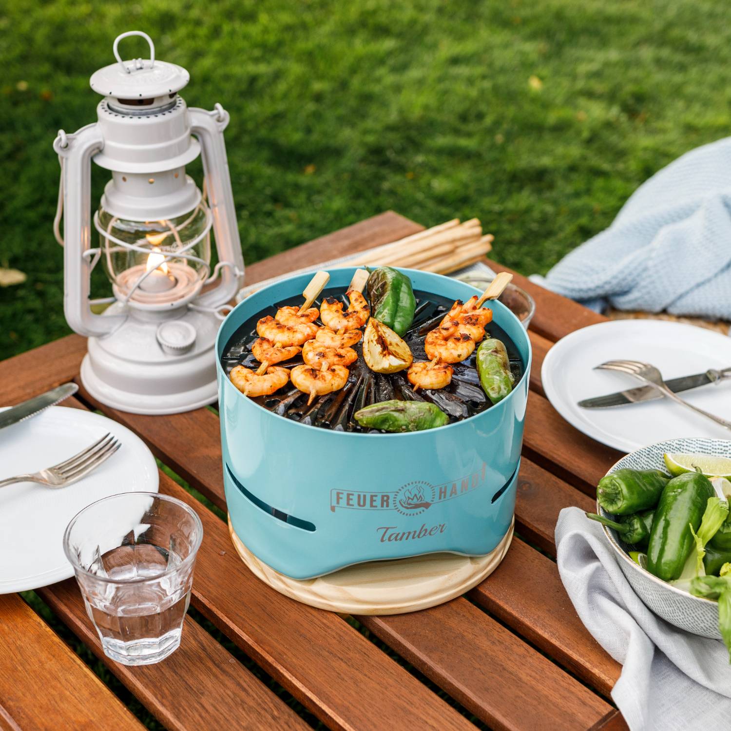 Feuerhand Tamber Tabletop Charcoal Grill | Lehman's