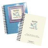Two spiral-bound gratitude journals with textured blue and cream covers featuring a framed dove illustration and inspirational text, handcrafted and included in Toys, Books & Games, Books, Heritage and Lifestyle Books, and Best Sellers collections.