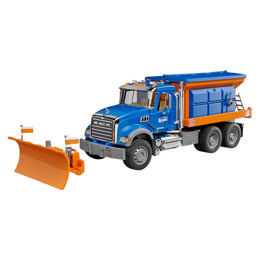 Bruder Toys MACK Granite Winter Service Truck with Snow Plow