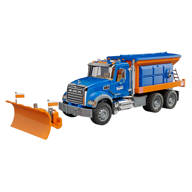 Bruder Toys MACK Granite Winter Service Truck with Snow Plow