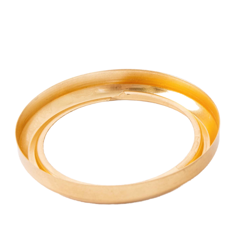 Brass burner collar featuring a glue-on thread ring in new blade style, designed to fit most glass lamp fonts, showcased in Lamps & Lighting, Parts and Accessories, Lamp Burners and Collars, Best Sellers, and Promo Eligible collections.