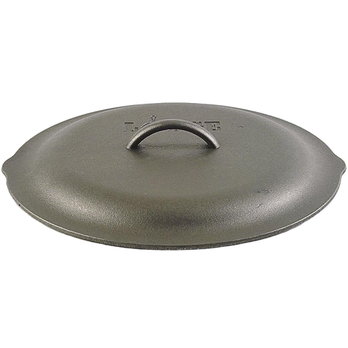 Handcrafted cast iron lid with self-basting tips, designed for cast iron skillets, seasoned with natural vegetable oil, ideal for Kitchen & Food, Cookware, Cast Iron, and Best Sellers collections.