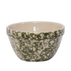 Stoneware Shoulder Bowl – Sponge Green