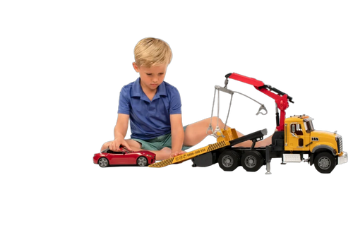 Bruder Toys MACK Granite Tow Truck with Roadster