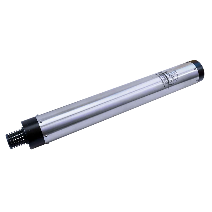 Handcrafted stainless steel water well cylinder with corrosion-resistant #304 body, featuring a smooth interior for efficient pumping, ideal for water pumps and USA Made appliance collections.