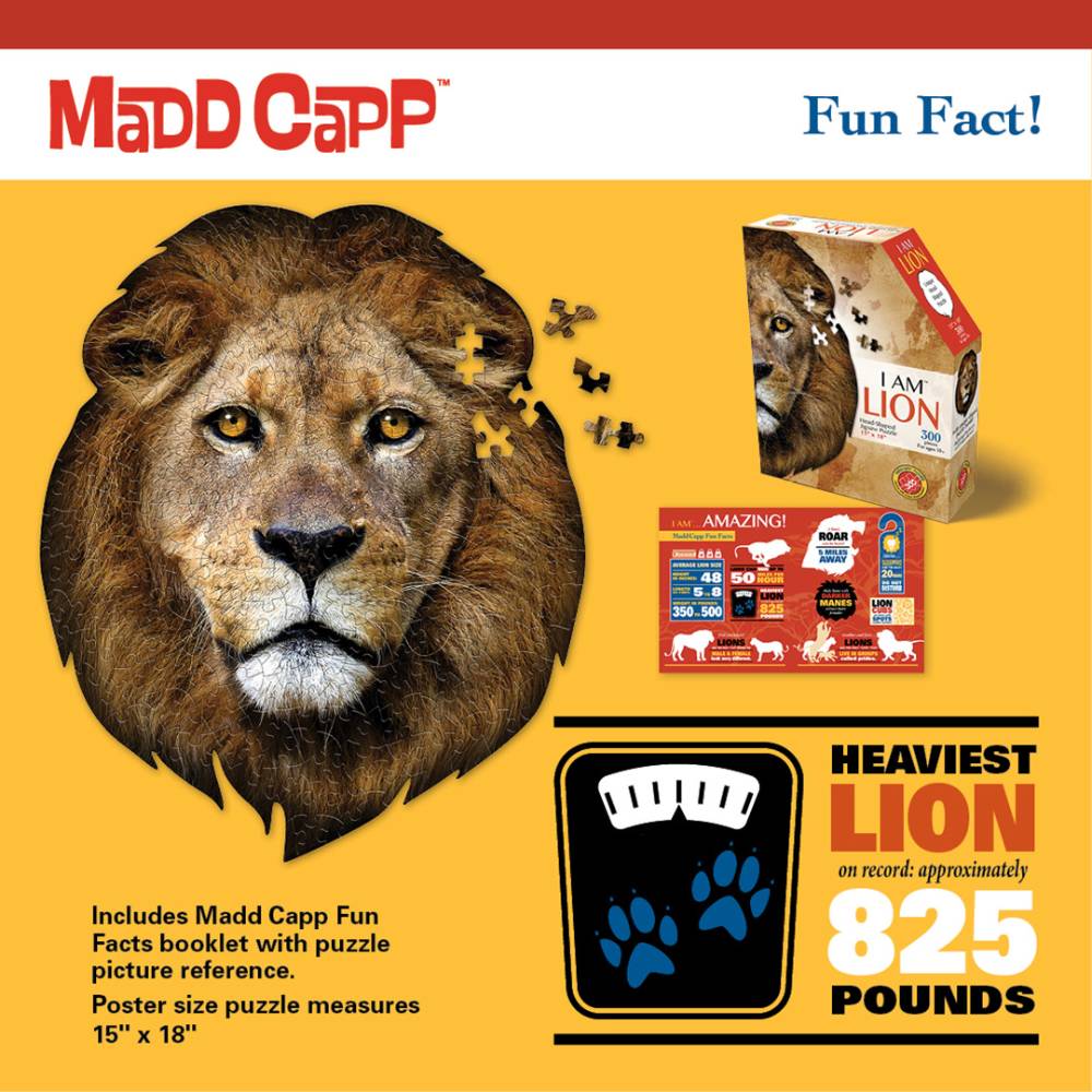 Lionページ Shaped Jigsaw Puzzle - Lion | Lehman's