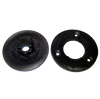 Set of two black grinding burrs designed to customize grain texture for Kitchen & Food, Grain Mills, Best Sellers, Bread Making Supplies, and Promo Eligible collections.