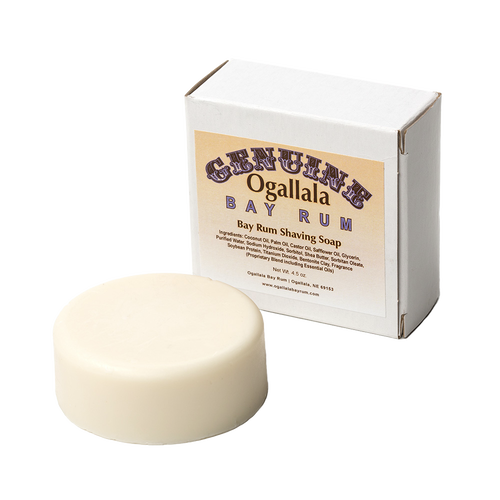 Handcrafted creamy shaving soap bar and box made in USA with bay rum scent, featured in Health & Wellness, Grooming and Personal Hygiene, Soaps and Soapmaking, and Best Sellers collections.
