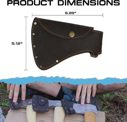 Prandi Genuine Leather Camping Hatchet Cover