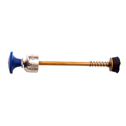 Complete lamp pump featuring a brass shaft, chrome housing, and blue knob, designed for durability and precision in Lamps & Lighting, Parts and Accessories, Other Parts, Best Sellers, and Promo Eligible collections.