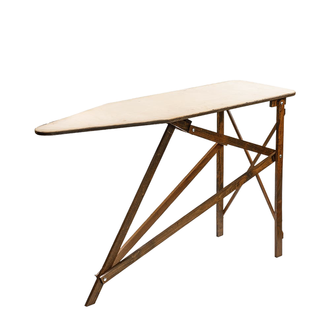 Handcrafted Amish wooden ironing board featuring durable maple and birch construction, designed for Home & Decor, Laundry Supplies, Dryers and Drying Accessories, USA Made, and Amish Made collections.
