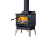 Regency Classic F1150 Small Wood Stove - Brushed Nickel Legs