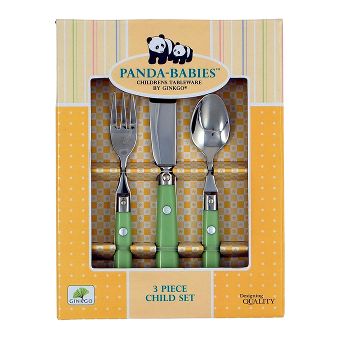 Children's Stainless Steel Flatware - 3-Piece Set
