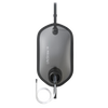 Top-down view of a gray high-capacity outdoor water filtration bag with attached clear tubing and black spout, designed for camping, emergency supplies, and water treatment uses in Farm, Garden & Tool and Appliances collections.