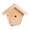 Handcrafted natural pine wood bee trap with a small entrance hole and roof, designed for outdoor pest control, part of Farm, Garden & Tool, Beekeeping Supplies, and Amish Made collections.