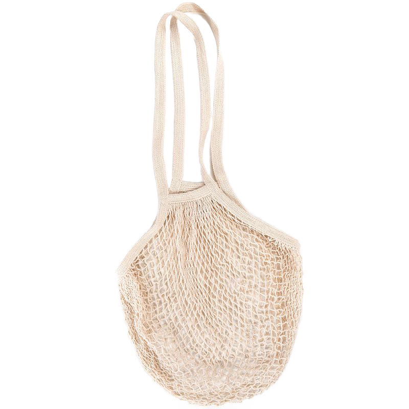 Natural cotton reusable errand bag with tote handles, lightweight and stretchable for versatile carrying up to 40 pounds, ideal for Kitchen & Food, Storage and Serving, Best Sellers, and Promo Eligible collections.