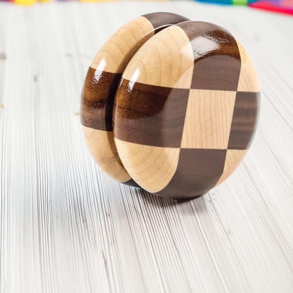 Checkered Wooden Yo-Yo | Lehman's