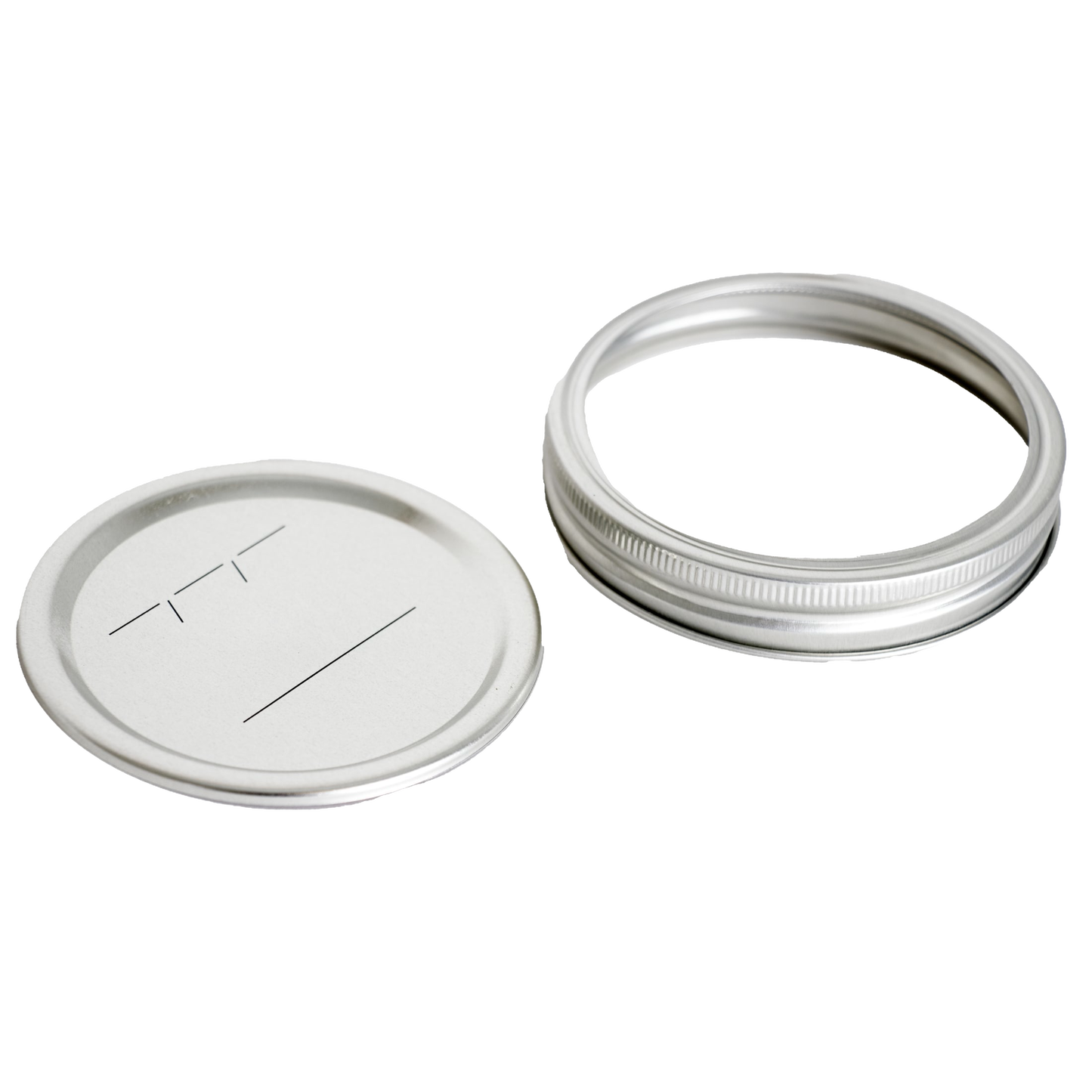 Wide-mouth canning jar lid and metal screw band with BPA-free sealing compound, ideal for Kitchen & Food, Food Preservation, Canning, Canning Jar Lids and Bands, and Best Sellers collections.