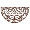 Handcrafted half-round cast iron doormat with an elegant Victorian scroll pattern, offering timeless charm and durability, ideal for Home & Decor, Best Sellers, and Promo Eligible collections.
