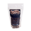 Clear resealable bag of handcrafted dark double dipped chocolate peanuts made in USA, perfect for Kitchen & Food, Snacks and Sweets, Candy, Best Sellers, and Promo Eligible collections.
