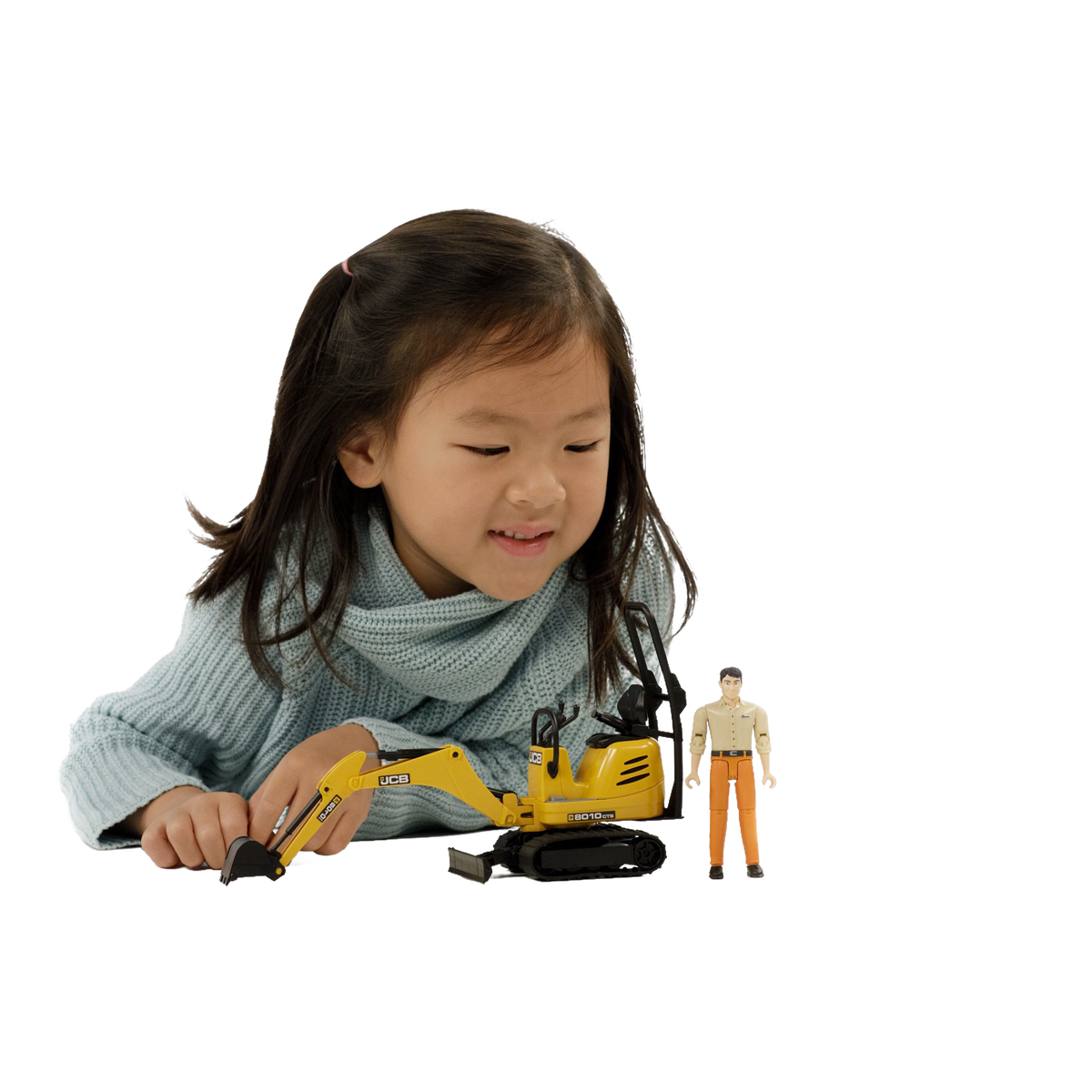 Bruder Toys JCB 8010 CTS Micro Excavator with Worker