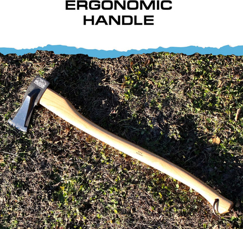 Prandi 4.41-Lb Splitting Axe with Hickory Handle
