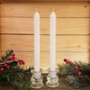 6" White Dripless Candles - Pack of 12