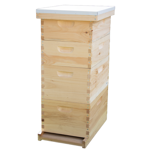 8-Frame Complete Combo Beehive Kit - Amish Made