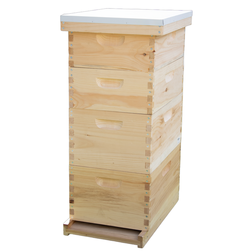 8-Frame Complete Combo Beehive Kit - Amish Made