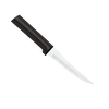Handcrafted high carbon surgical stainless steel paring knife with a solid black handle, made in USA, ideal for precise slicing and dicing in kitchen, farm, and food prep collections.