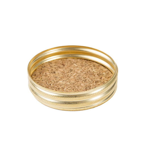 Brass oil lamp cap with 1-inch female coarse threads and cork sealing insert, compatible with most glass fonts, featured in Lamps & Lighting, Parts and Accessories, Lamp Burners and Collars, Best Sellers, Promo Eligible collections.