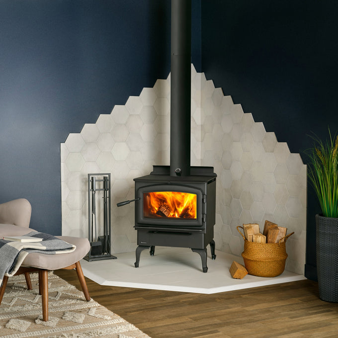 Regency Cascades F2500 Wood Stove - Black Legs
