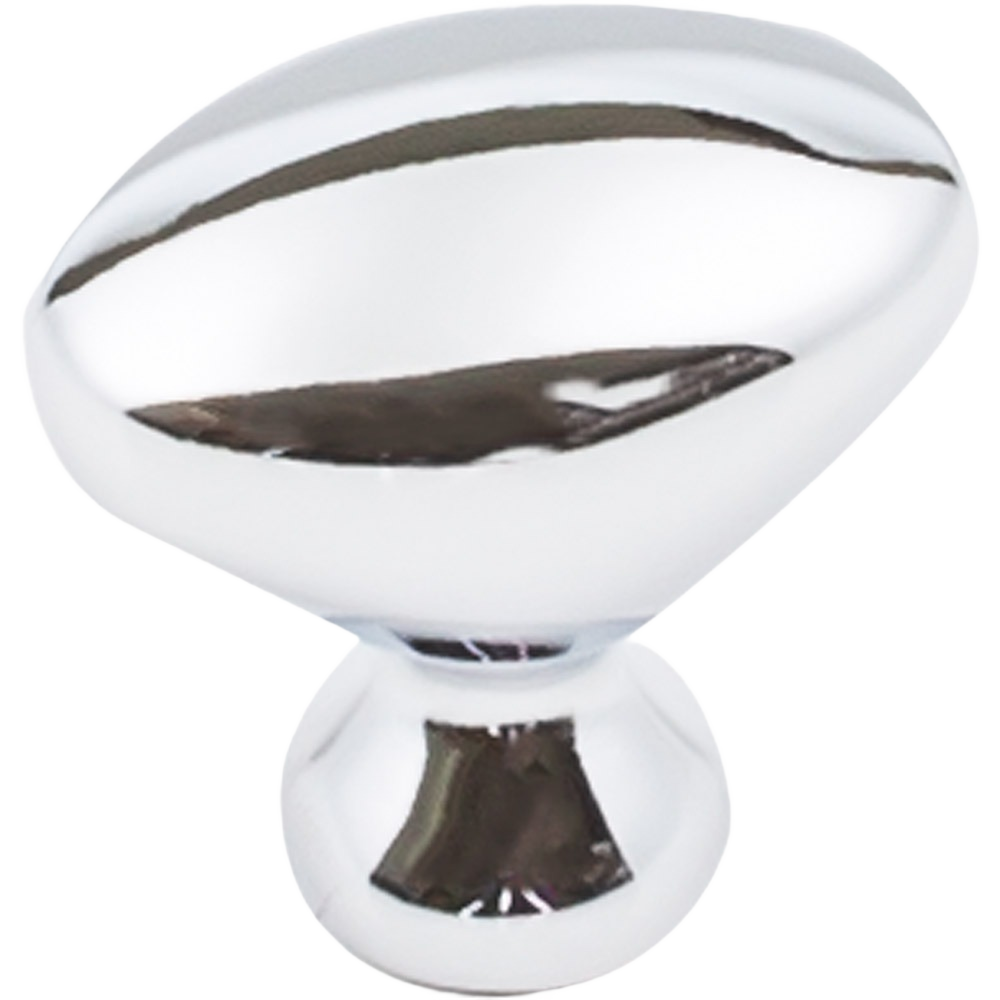 Polished vintage-style cabinet knob with smooth, reflective chrome finish, designed as a durable hardware accent for Home & Decor and Household Helpers collections, USA Made.