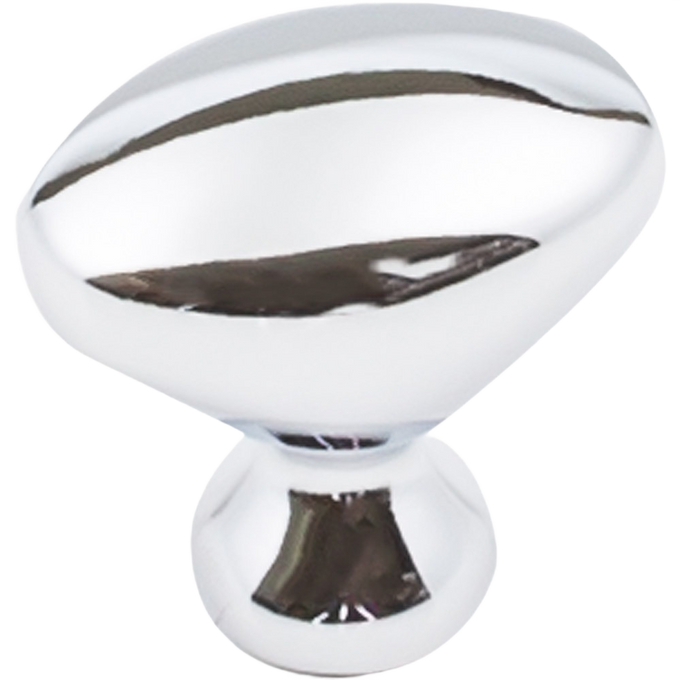 Polished vintage-style cabinet knob with smooth, reflective chrome finish, designed as a durable hardware accent for Home & Decor and Household Helpers collections, USA Made.